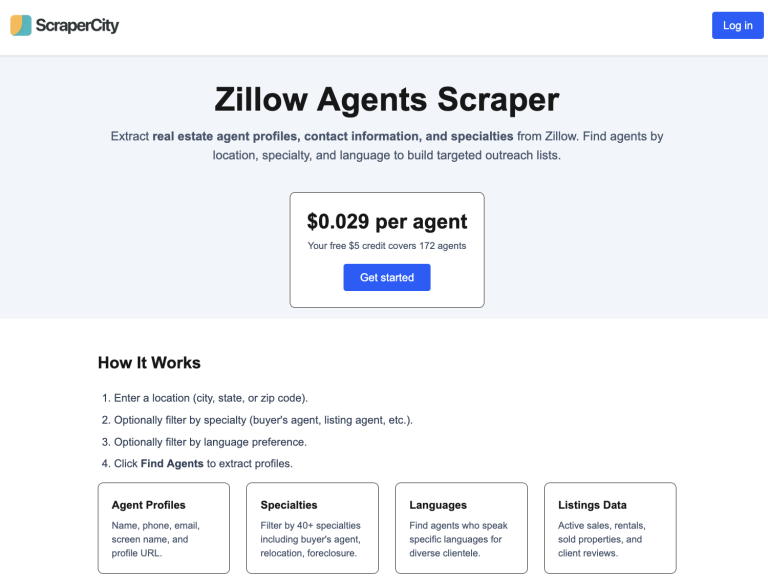 Efficient Methods to Access Zillow Agent Information